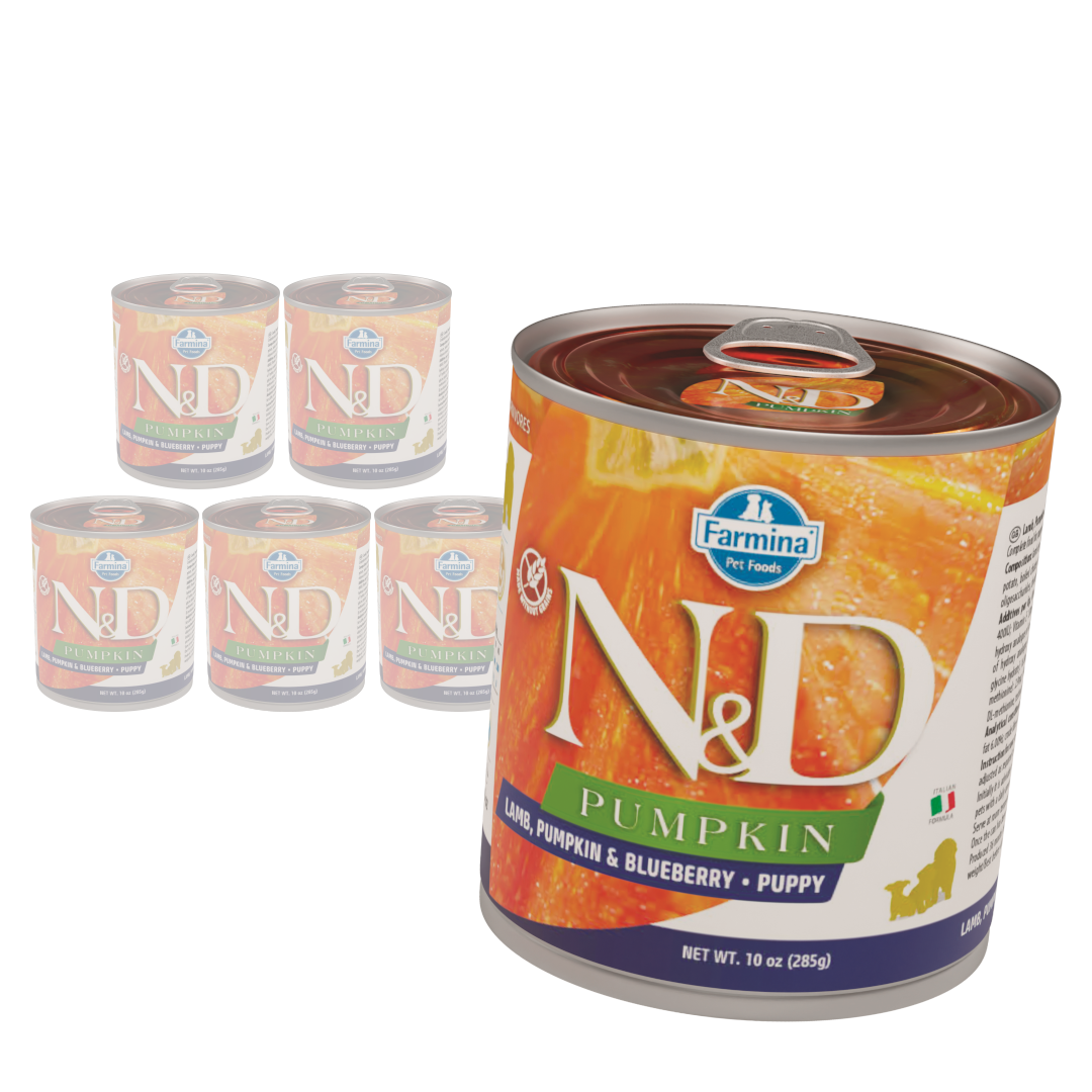 Farmina N&D Dog Lamb Pumpkin Blueberry Puppy Mokra Karma Dla Szczeniąt Jagnięcina Dynia i Borówka