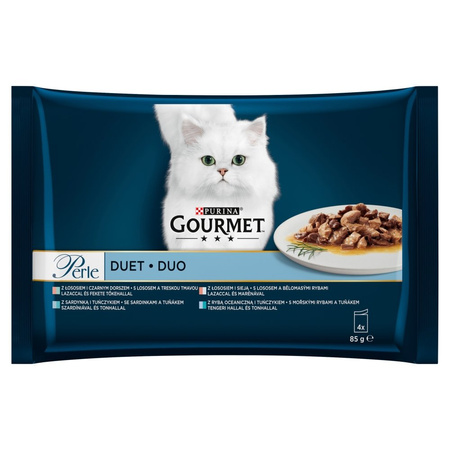 Purina Gourmet Perle Mix Smaków 16x85g Mokra Karma Dla Kota Mini Fileciki w Sosie