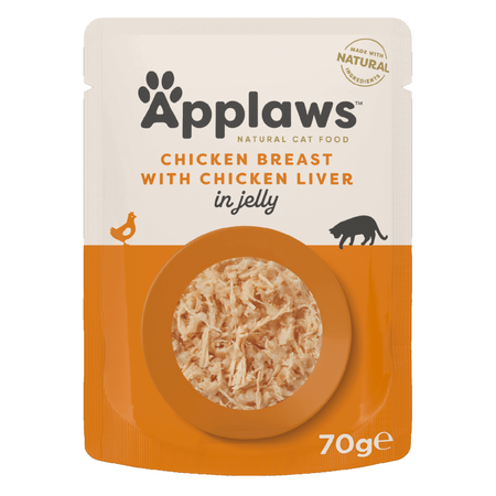 Applaws Cat Mokra Karma Dla Kota 12x70g Pierś z Kurczaka z Wątróbką w Galaretce