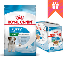 Royal Canin Mini Puppy 8kg + GRATIS 12x85g Karma Dla Szczeniąt Od 2 Do 10 Miesiąca Życia Ras Małych