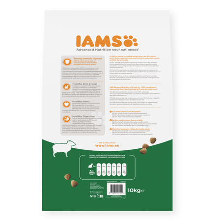 Sucha Karma Iams for Vitality Dla Dorosłych Kotów Z Jagnięciną 10kg