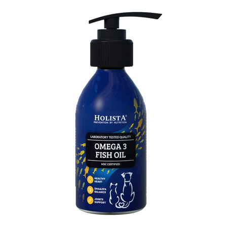 Holista Olej Omega 3 Dla Psa i Kota 100ml Odporność Mocne Stawy Zdrowa Skóra i Sierść