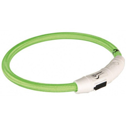 TRIXIE Obroża z Lampą Błyskową Dla Psa LED 35cm XS–S Zielona