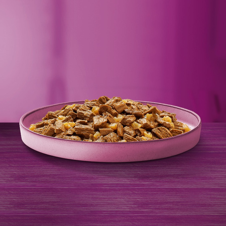 WHISKAS Junior Saszetki 84x85g Drobiowe Frykasy Mokra Karma Dla Kociąt w Galaretce Kawałki z Kurczakiem Indykiem Drobiem Kaczką