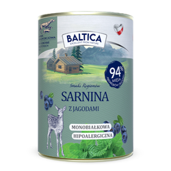 Baltica Sarnina z Jeżyną 400g Monoproteinowa Bezzbożowa Mokra Karma Dla Psa