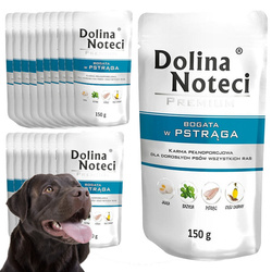 Mokra Karma Dla Psa Dolina Noteci Premium Bogata W Pstrąga Saszetka 20x150g