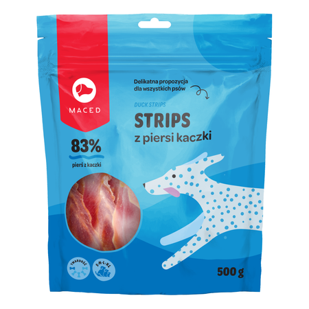Maced Przysmak Dla Psa Strips Filety Z Piersi Kaczki 500g