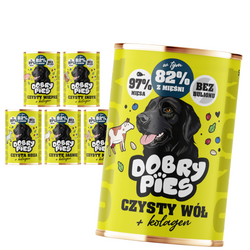 Dobry Pies Mono 6x400g Monoproteinowa Mokra Karma Dla Dorosłych Psów Z Alergią I Nietolerancją Pokarmową Mix Smaków Z Kolagenem
