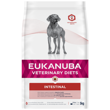 EUKANUBA Intestinal Adult 5kg Sucha Karma Dla Dorosłych Psów Wszystkich Ras Z Zaburzeniami Jelitowymi
