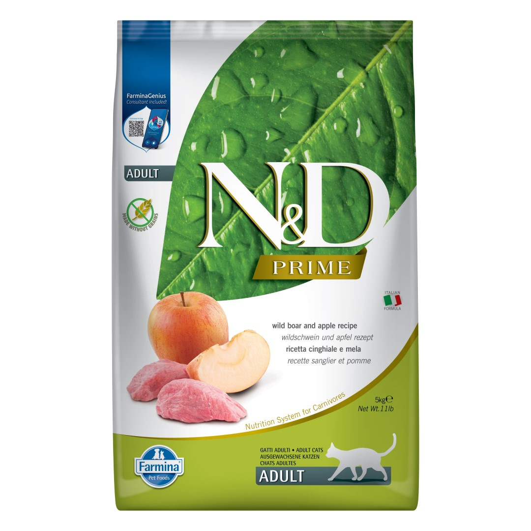 Farmina N&D Cat Prime Wild Boar Apple Sucha Karma Dla Kota Dzik z Jabłkiem