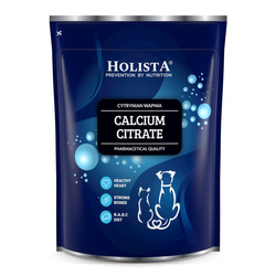 Holista Calcium Citrate 1000g Cytrynian Wapnia Dla Psów i Kotów Wsparcie Kości i Diety BARF