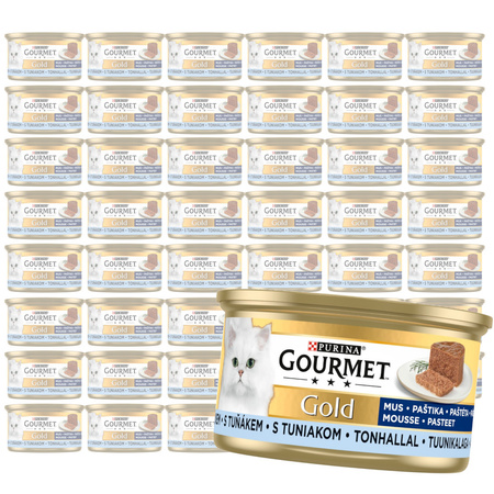 Purina Gourmet Gold Mus z Tuńczykiem 48x85g Mokra Karma Dla Kota