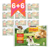 Friskies 48x85g Mokra Karma Dla Dorosłych Psów z Wołowiną Kurczakiem i Jagnięciną W Sosie