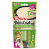 Inaba Cat Churu Skin Coat 4x14g (56g) Kremowy Przysmak Dla Kota Pasta Z Kurczakiem I Przegrzebkami