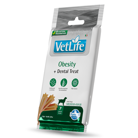 Farmina Vet Life Dental Treat Obesity Medium Maxi 100g Przysmak Dentystyczny Dla Psa z Nadwagą
