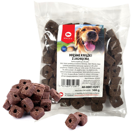 Maced Przysmaki Dla Psa Pałeczki Wołowe Z Kaczką 500g + Miękkie Mięsne Krążki Z Jagnięciną 500g