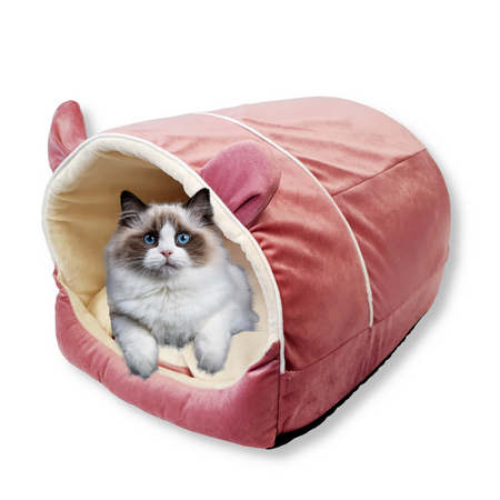 Legowisko Dla Kota Psa Poliester Plush z Uszami