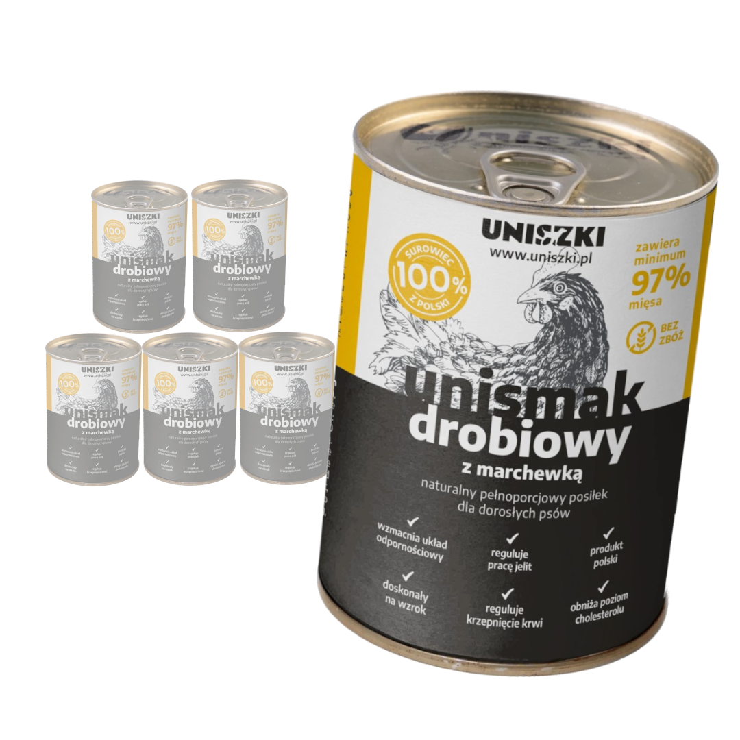 Uniszki Mokra Karma Dla Psa z Drobiem