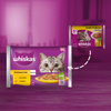 WHISKAS Senior Drobiowa Uczta 4x85g Mokra Karma Dla Starszego Kota w Galaretce Kawałki z Kurczakiem i Indykiem