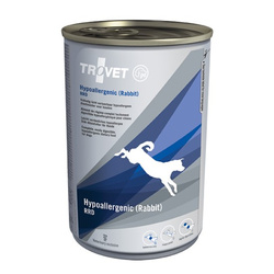 Trovet Hypoallergenic RRD Rabbit 400g Lekkostrawna Mokra Karma Z Królikiem Dla Psów Z Nadwrażliwością Pokarmową