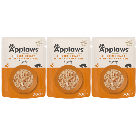 Applaws Cat Mokra Karma Dla Kota 3x70g Pierś z Kurczaka z Wątróbką w Galaretce