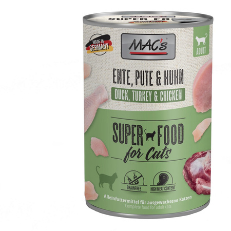 MAC's 6x400g Mokra Karma Dla Dorosłego Kota Mix 3 Smaków