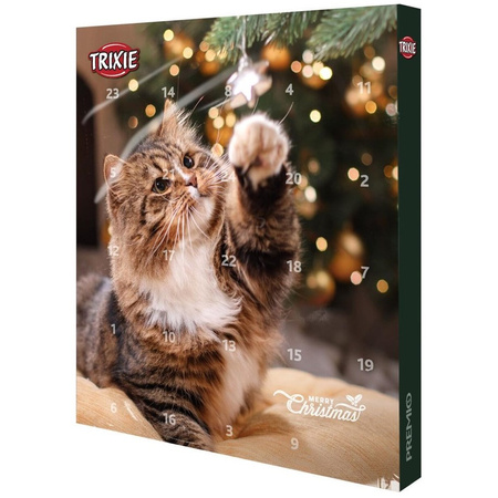Trixie Premio Kalendarz Adwentowy Mix Przysmaków Świąteczny Prezent Dla Kota Z Kurczakiem Kaczką Łososiem I Wołowiną