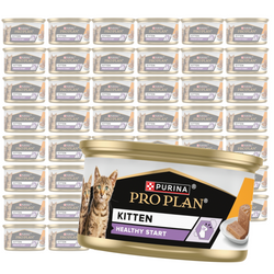 Purina Pro Plan Kitten Healthy Start 48x85g Mokra Karma Dla Kociąt Mus z Kurczakiem