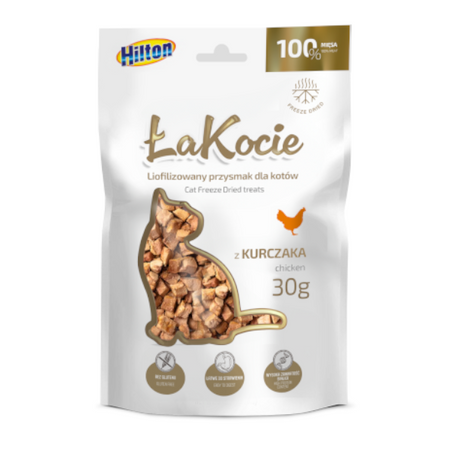 Hilton ŁaKocie Liofilizowany Kurczak 30g Naturalny Przysmak Dla Kota