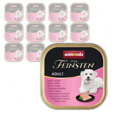 Animonda Vom Feinsten Mokra Karma Dla Psa 11x150g Z Indykiem I Szynką