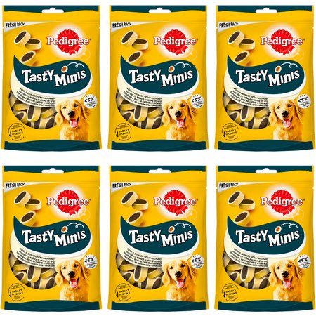 Pedigree Tasty Minis 6x140g O Smaku Sera I Wołowiny Przysmak Dla Psa