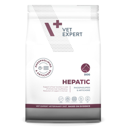 Vet Expert Hepatic 2kg Sucha Karma Weterynaryjna z Drobiem Dla Psa Wspomaganie Funkcji Wątroby
