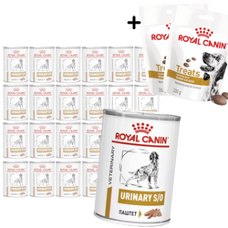 Royal Canin Veterinary Urinary S/O Loaf 24x410g Karma Pasztet Dla Psów Na Kamienie Struwitowe + GRATIS Przysmak 2x230g