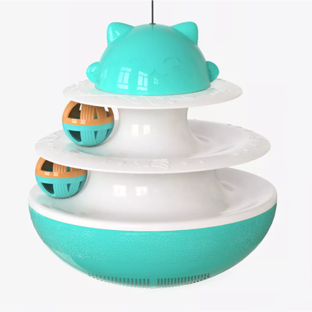 Zabawka Interaktywna dla Kota z Piłkami Bączek Kolor Niebieski