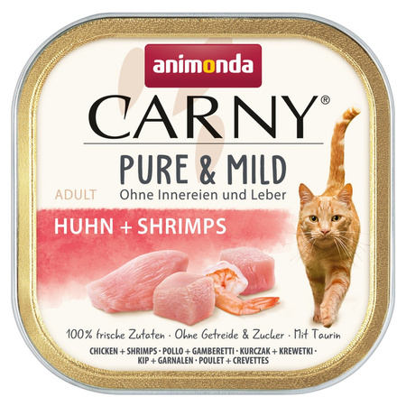 Animonda Carny Pure & Mild 32x100g Mokra Karma Dla Kota Z Kurczakiem I Krewetkami