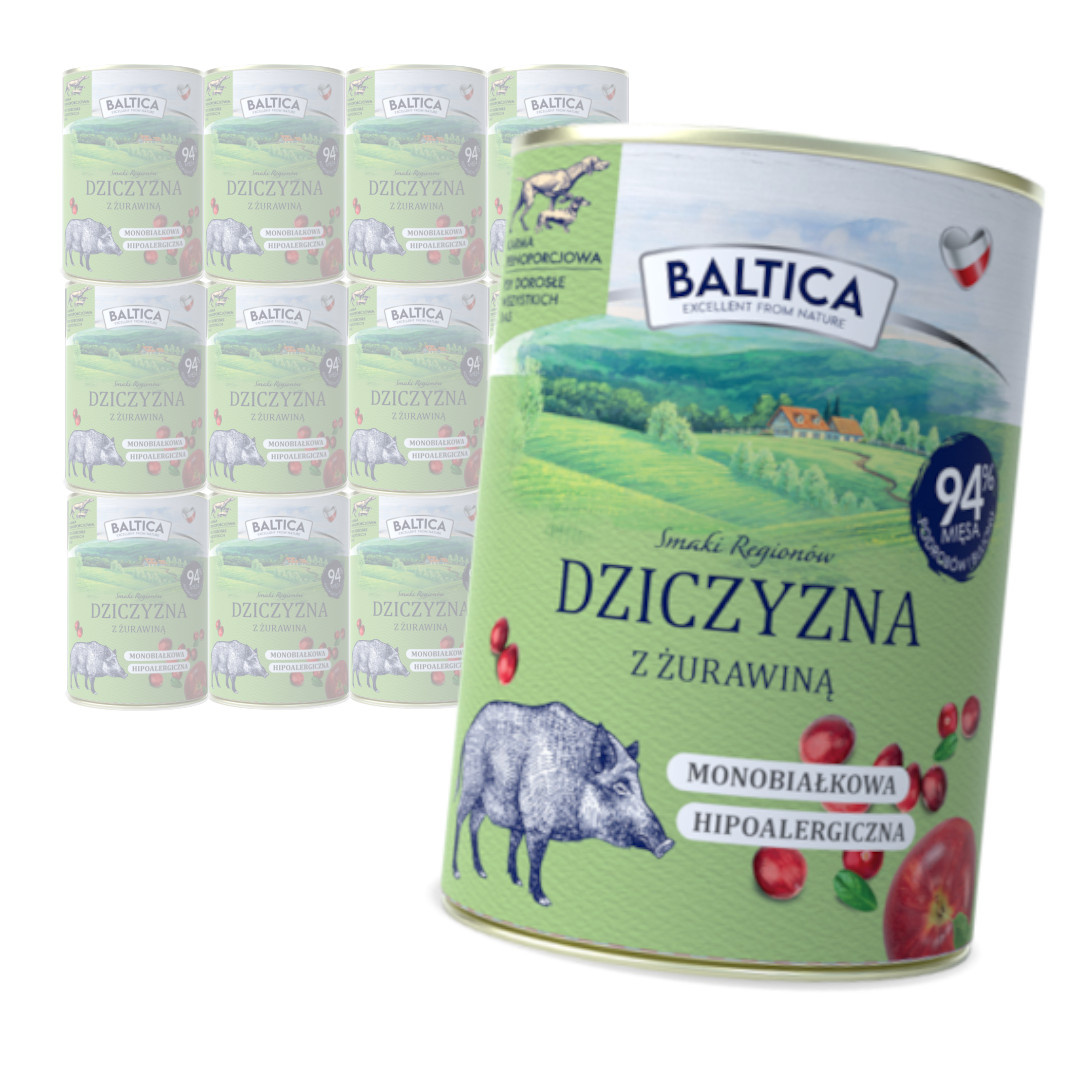 Baltica Monoprotein Dziczyzna Prebiotyki Mokra Karma Dla Psa