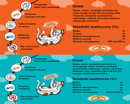 Dreamies zestaw mix 5x60g Przysmaki dla kota