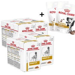 Royal Canin Veterinary Urinary S/O 48x100g Mokra Karma W Sosie Dla Psów Na Kamienie Struwitowe + GRATIS Przysmak 2x230g