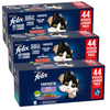 Felix Fantastic Wiejskie Smaki i Wybór Smaków 132x85g Mokra Karma Dla Kota Mix smaków W Galaretce