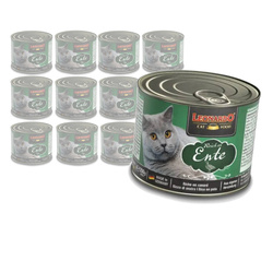 Leonardo Quality Selection Bezzbożowa Mokra Karma Dla Kota Z Kaczką 12x200g