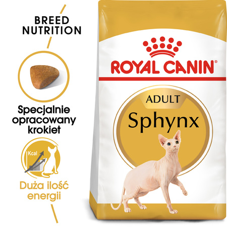 Royal Canin FBN Sphynx Adult 10kg Karma Sucha Dla Kotów Dorosłych Rasy Sfinks