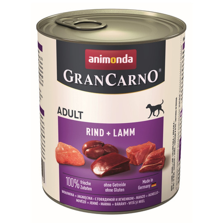 Animonda GranCarno Adult 30x800g Mokra Karma Dla Psa Mix Smaków