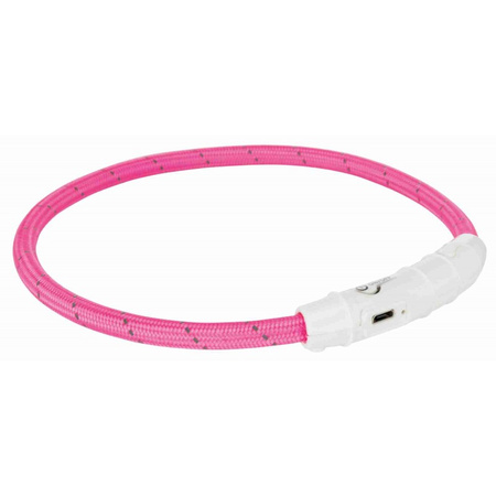 TRIXIE Obroża z Lampą Błyskową Dla Psa LED 35cm XS–S Różowa