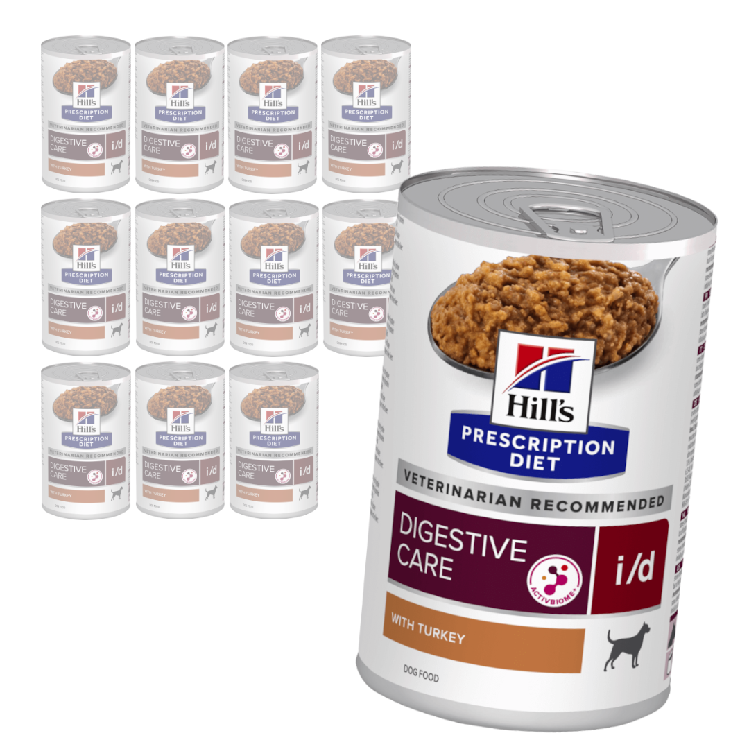 Hill's Prescription Diet i/d Digestive Care 12x360g Mokra Karma Dla Psa Z Indykiem Wsparcie Układu Pokarmowego