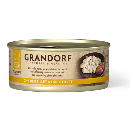 Mokra Karma Dla Kota Grandorf Filety Z Kurczaka I Kaczki 12x70g