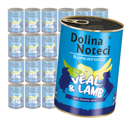 Dolina Noteci Superfood Cielęcina Z Jagnieciną Mokra Karma Dla Psa 24x400g
