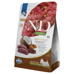 Farmina N&D Quinoa Dog Skin & Coat 2,5kg Sucha Karma Dla Dorosłych Psów Małych Ras  Z Jeleniem Kokosem I Kurkumą