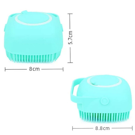 Szczotka Sylikonowa Do Kąpieli Dla Psa Kota Turkusowy
