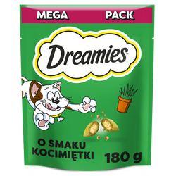 Dreamies Mega Pack 180g Przysmak Dla Kota z Nutą Kocimiętki