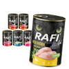 Rafi Cat Adult 6x400g Bezzbożowa Mokra Karma Dla Kota Mix 5 Smaków